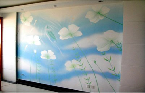 蒙城画墙绘怎么画好白云的蓬松感？