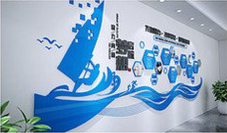 蒙城海浪主题文化墙如何设计？