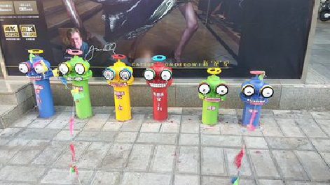 蒙城商业区彩绘