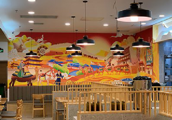 蒙城商业空间彩绘介绍。