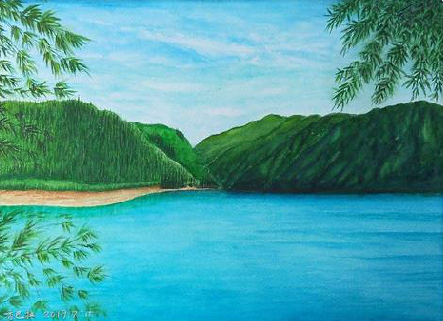 蒙城在墙绘中，如何绘画绿水青山？